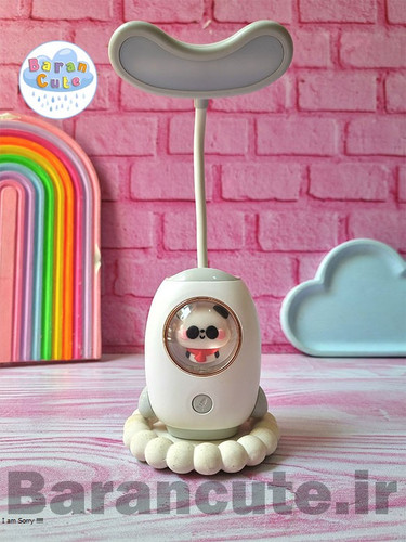 چراغ مطالعه و شب خواب جاقلمی دار 2 حالته طرح موشک حیوانات