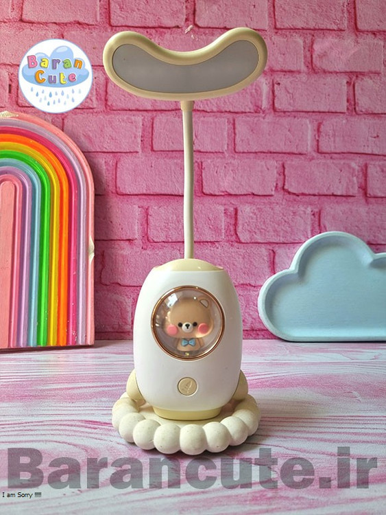 چراغ مطالعه و شب خواب جاقلمی دار وارداتی 2 حالته طرح حیوانات