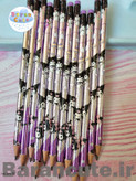 مداد فانتزی پاکن دار بسته ی 12 عددی شاین دار
