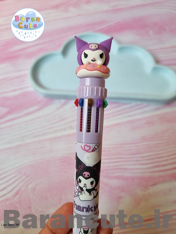 خودکار فانتزی 10 رنگ کلیکی طرح ملودی ،