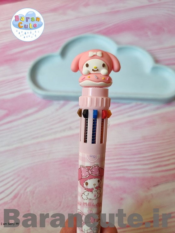 خودکار 10 رنگ کلیکی طرح ملودی ، سینامورول ، پورین و کورومی