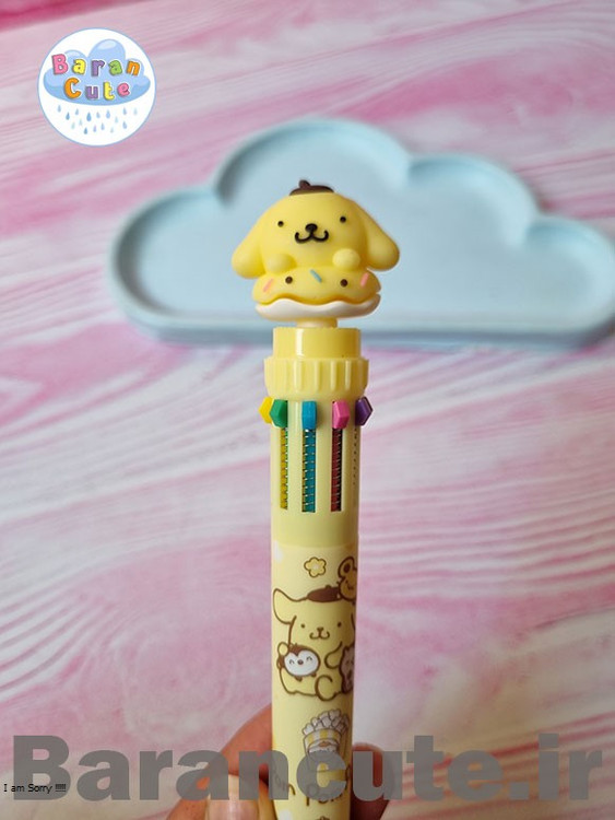 خودکار فانتزی 10 رنگ کلیکی طرح ملودی ، سینامورول ،