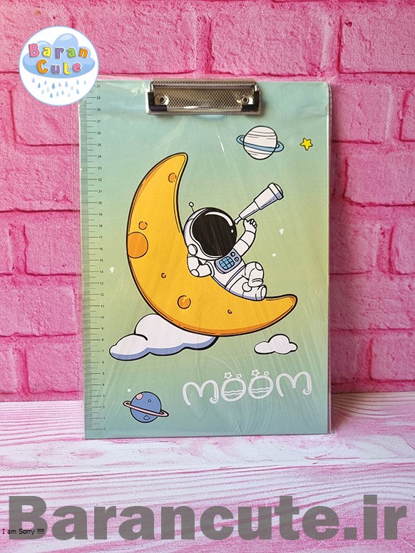 تخته شاسی A4 وارداتی طرح فضانورد سبز