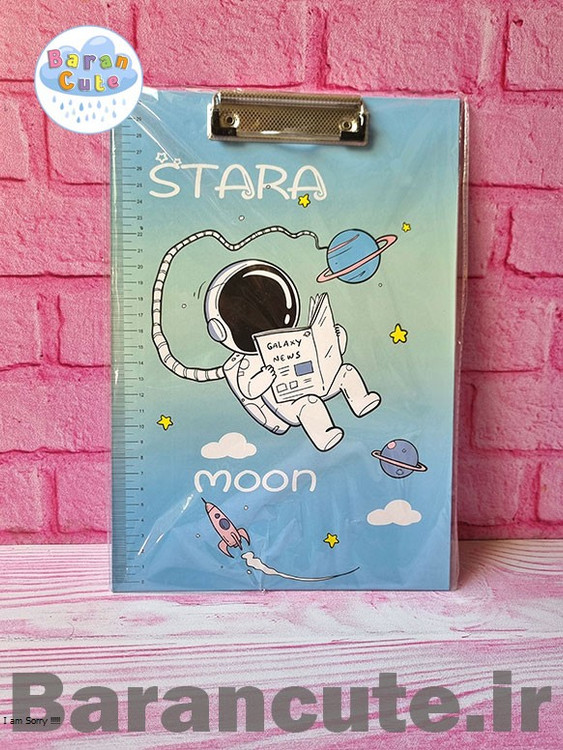 تخته شاسی A4 وارداتی طرح فضانورد آبی