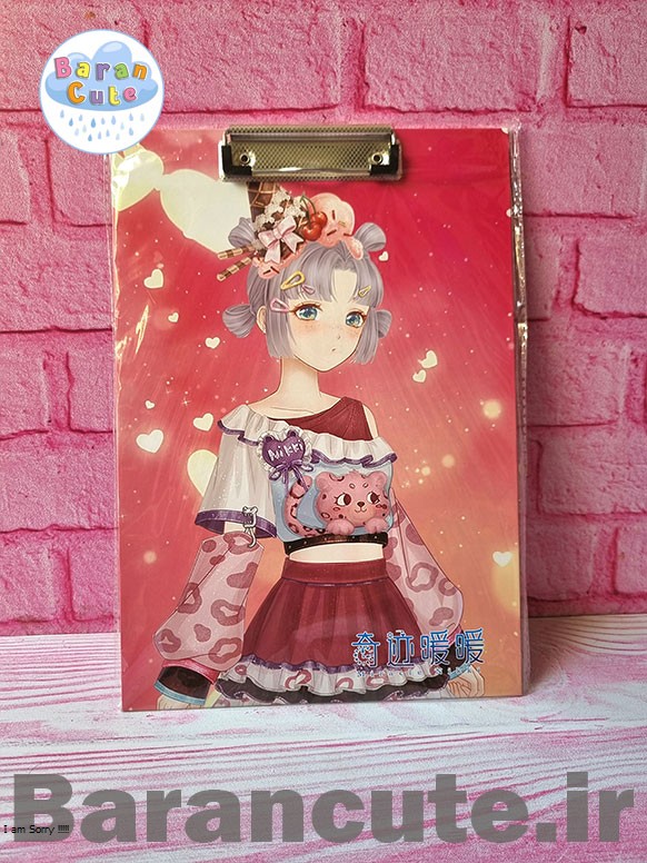 تخته شاسی A4 وارداتی طرح دختر انیمه