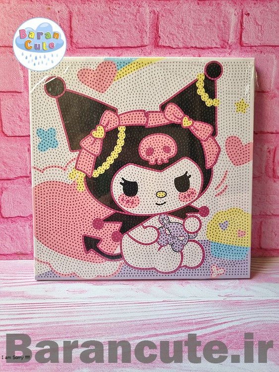 نقاشی الماسی بوم دار سایز بزرگ 30 در 30 سانت طرح کورومی