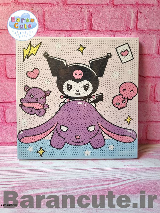 نقاشی الماسی بوم دار سایز بزرگ 30 در 30 سانت طرح کورومی 3