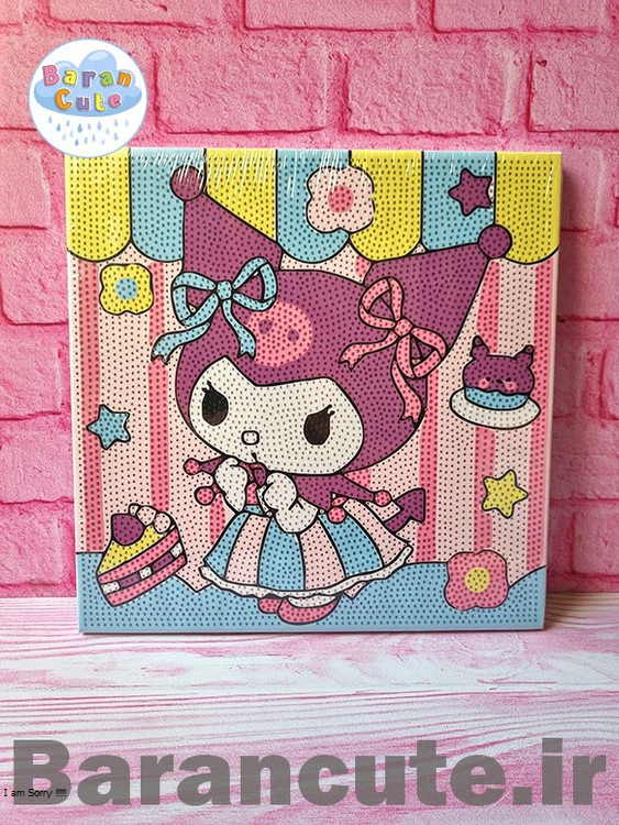 نقاشی الماسی بوم دار سایز بزرگ 30 در 30 سانت طرح کورومی 5