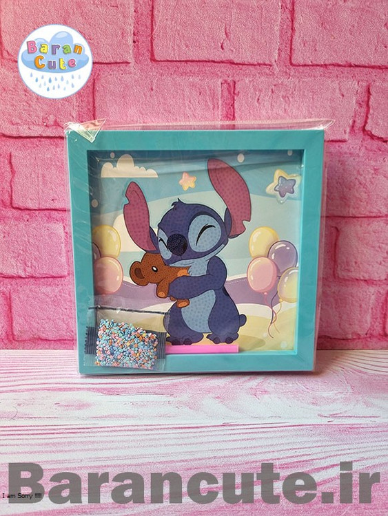 نقاشی الماسی قاب دار 20 در 20 طرح استیج آبی 2