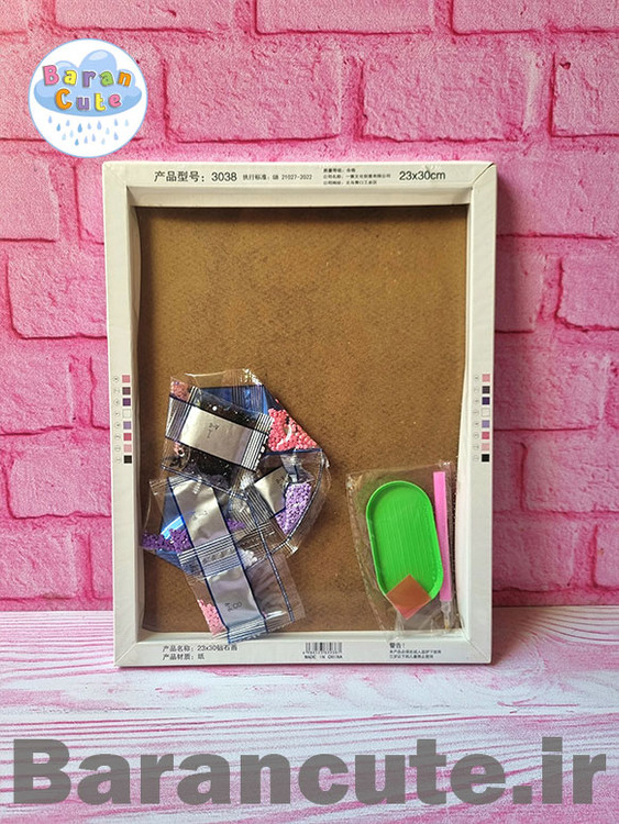 نقاشی الماسی بوم دار 23 در 30