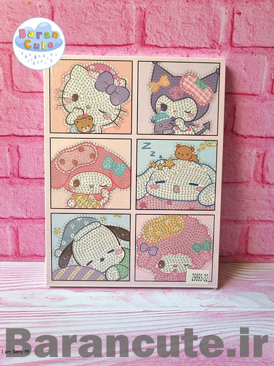 نقاشی الماسی بوم دار 23 در 30 طرح سانریو پاستیلی