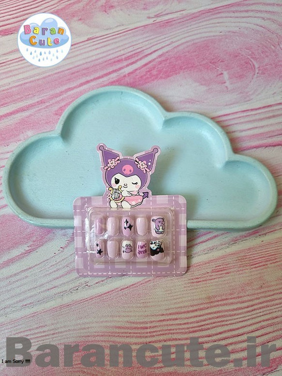 ناخن مصنوعی کودک فانتزی کیوت طرح کورومی