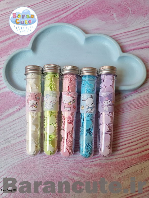 صابون کاغذی فانتزی لوله ای درب استیل طرح کورومی و دوستان