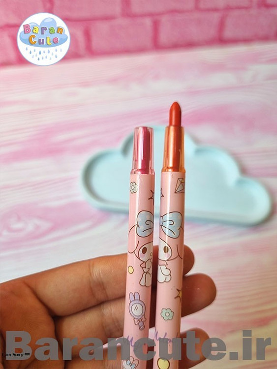 مداد شمعی پاستل پیچی سایز بزرگ فانتزی طرح ملودی