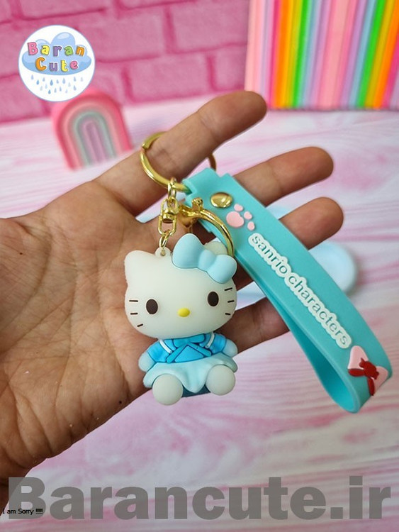 جاکلیدی جاسویچی فانتزی همراه با بند آویز طرح ملودی ، کیتی ، سینامورول