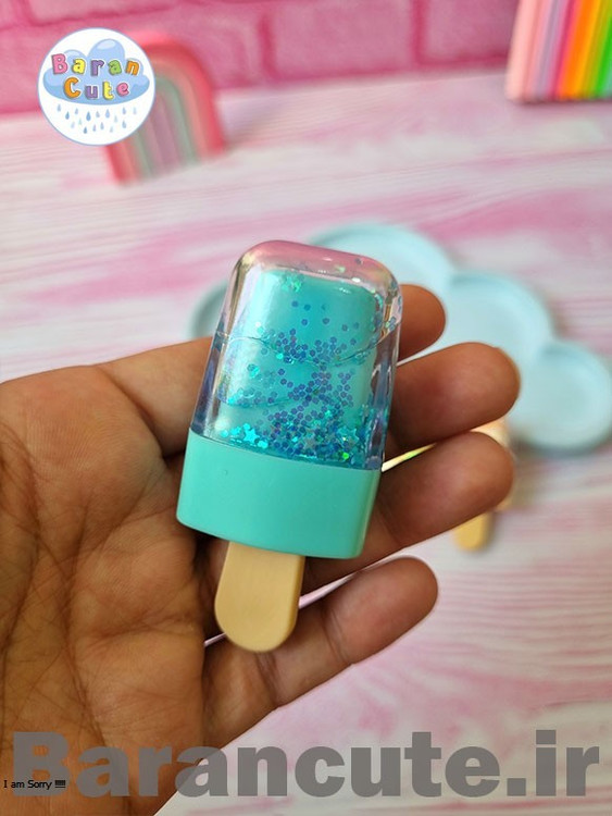 هایلایتر فانتزی پاستیلی آکواریومی 4 رنگ طرح بستنی کیوت