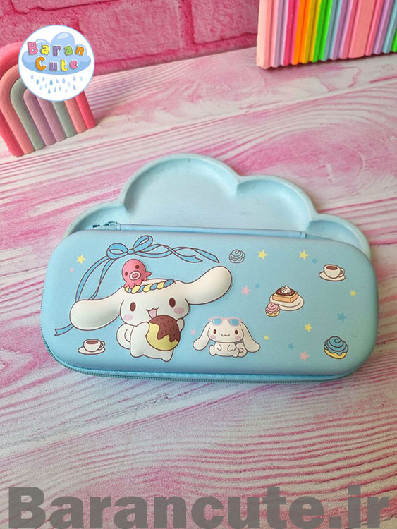 جامدادی نیم تبلتی برجسته طرح سینامورول آبی