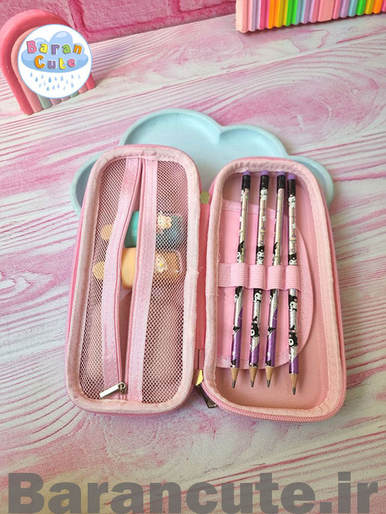 جامدادی وارداتی نیم تبلتی برجسته ماشین حساب دار طرح کورومی