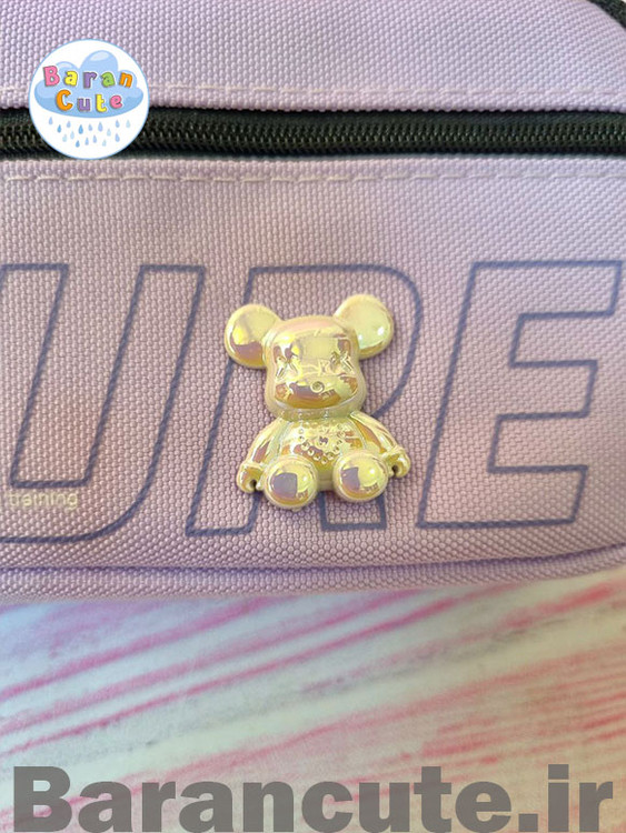 جامدادی وارداتی پینترستی دو زیپ پاستیلی