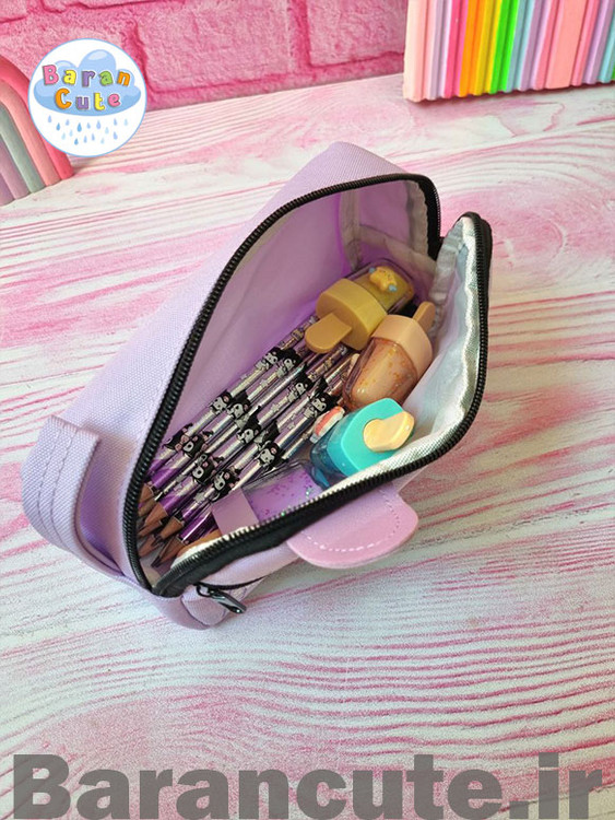 جامدادی وارداتی پینترستی دو زیپ یاسی