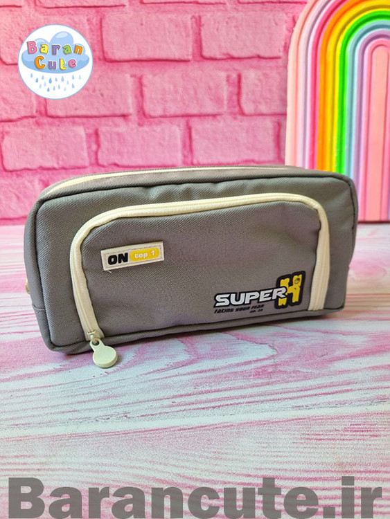 جامدادی دو زیپ طرح super