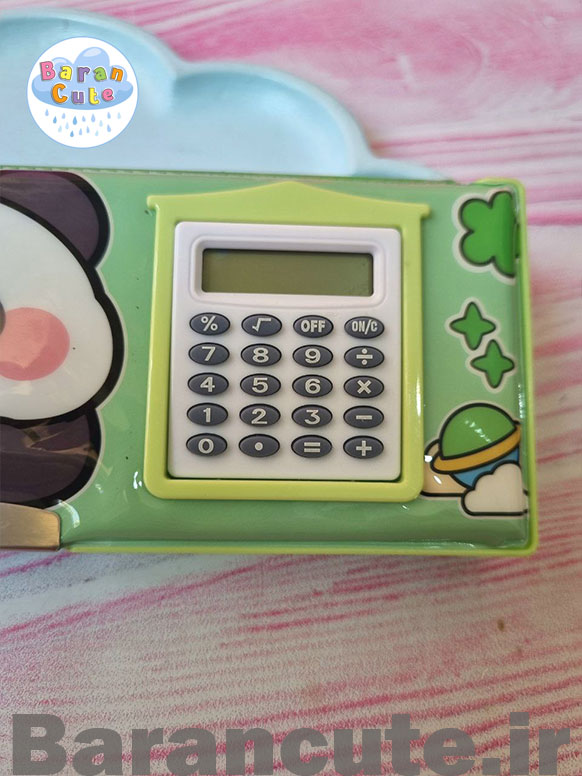 جامدادی کتابی ماشین حساب دار طرح پاندا