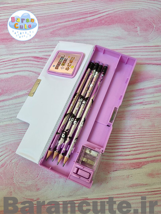 جامدادی کتابی ماشین حساب دار طرح پیشی