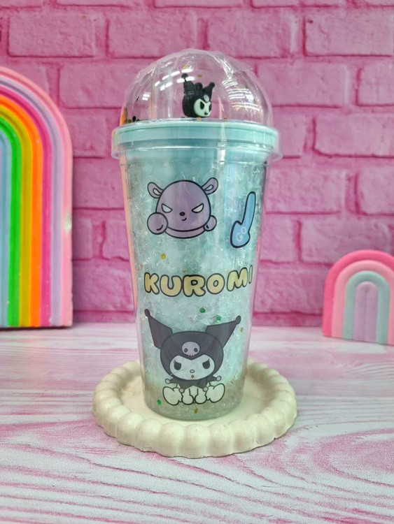 لیوان اسموتی وارداتی چراغ دار طرح کورومی