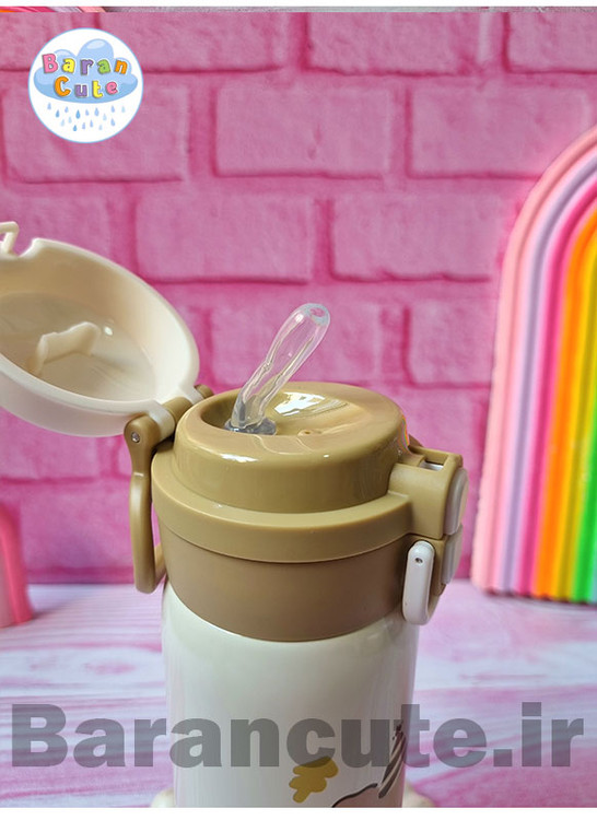 تراول ماگ (فلاسک مسافرتی) دو حالته نی دار و لب نوش