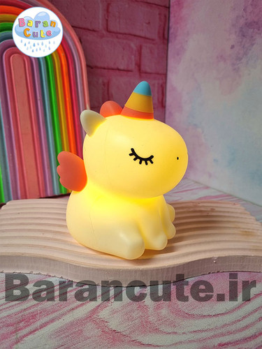 چراغ خواب اورجینال نرم سیلیکونی لمسی طرح یونیکورن