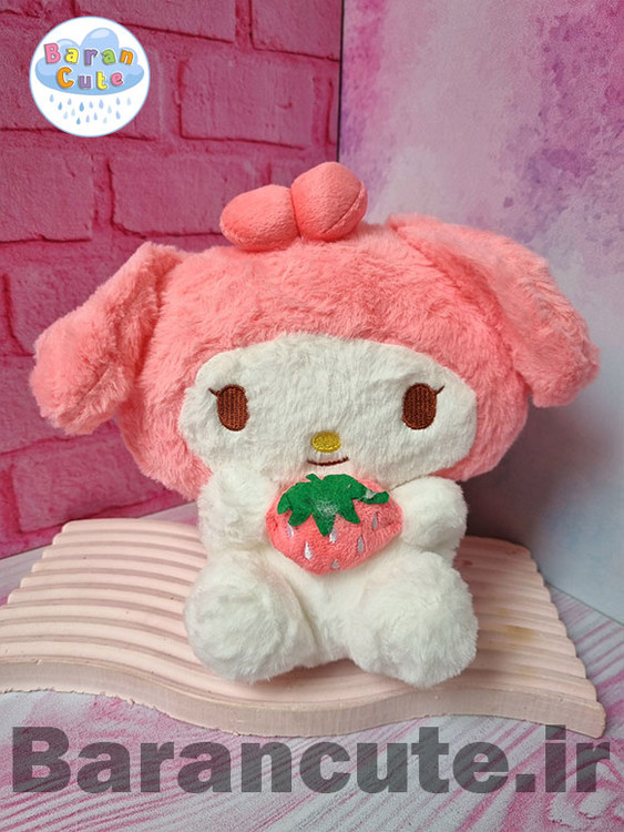 عروسک پولیشی وارداتی 25 سانتی کورومی و ملودی توت فرنگی