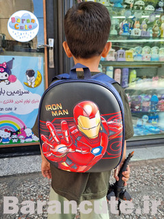 کیف و کوله پشتی مهدکودک خارجی و وارداتی فایبر گلاس برجسته طرح مرد عنکبوتی