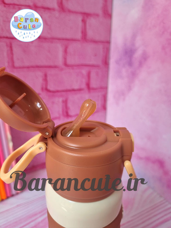 تراول ماگ فانتزی (فلاسک مسافرتی) وارداتی 500 میل دو حالته طرح کاپی بارا و دوستان