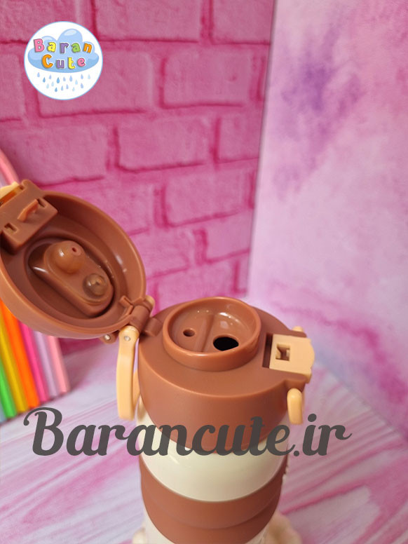 تراول ماگ فانتزی (فلاسک مسافرتی) وارداتی 500 میل دو حالته طرح کاپی بارا و دوستان