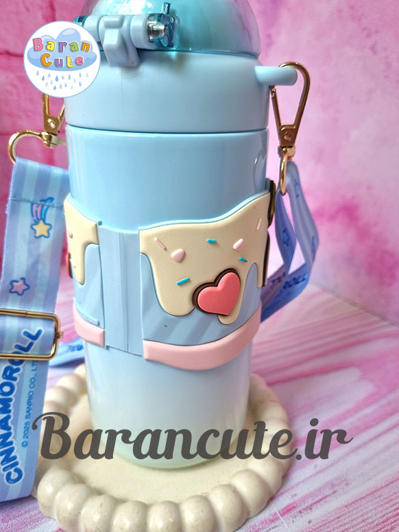 تراول ماگ فانتزی ( اورجینال برند سانریو ) وارداتی 600 میل دوحالته طرح سینامورول