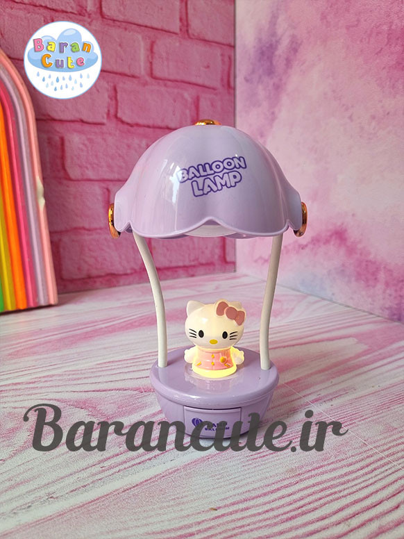 چراغ خواب و شب خواب فانتزی تراش دار وارداتی طرح بالن کیتی