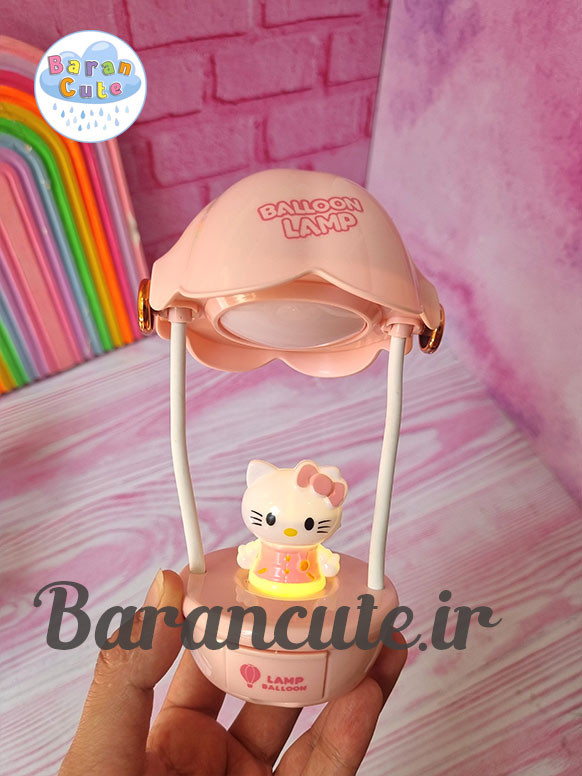 چراغ خواب و شب خواب فانتزی تراش دار وارداتی طرح بالن کیتی