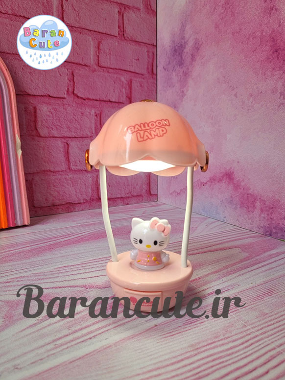 چراغ خواب و شب خواب فانتزی تراش دار وارداتی طرح بالن کیتی