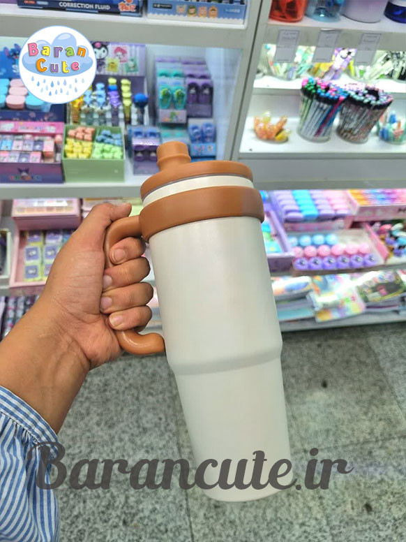 تراول ماگ استنلی (تامبلر) اورجینال ۱.۱۸ لیتر عروسکی دوحالته طرح تدی