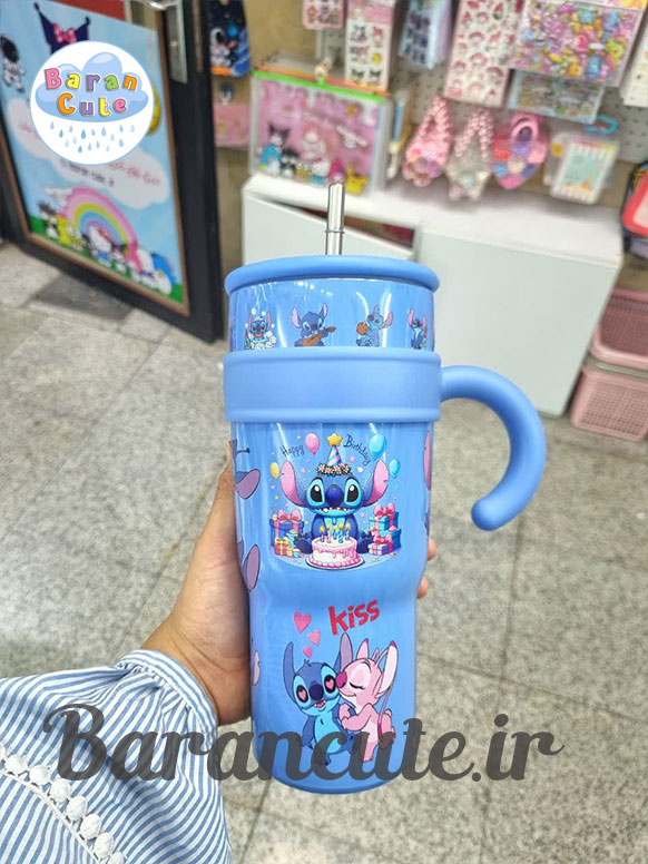 تراول ماگ استنلی (تامبلر) اورجینال ۱.25 لیتر عروسکی  دو حالته طرح استیج 2